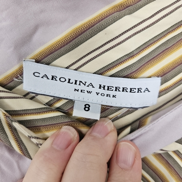 Carolina Herrera faux wrap side zipper skirt size 8 No care/fabric tag - Picture 6 of 7